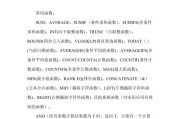 Excel函数公式大全（掌握常用函数公式，解决Excel操作难题）